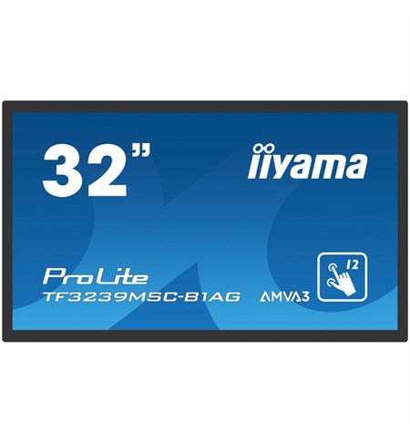 Iiyama ProLite TF3239MSC-B1AG 32 Inch Open Frame PCAP Touchscreen, Black